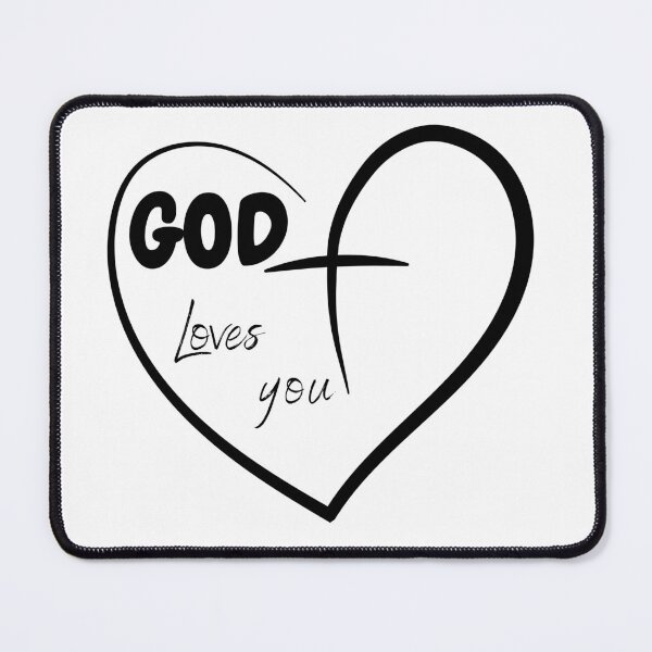 Item preview, God loves you designed and sold by SacredSoulCraft.