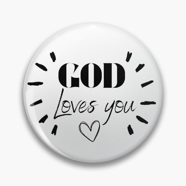 Item preview, God loves you designed and sold by SacredSoulCraft.