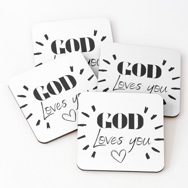 Item preview, God loves you designed and sold by SacredSoulCraft.