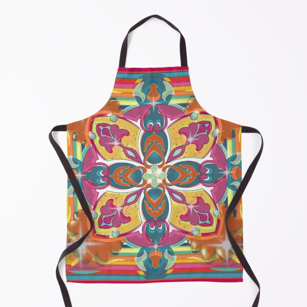 Item preview, Lucky Cross Mandala Design with Psychedelic Rainbow designed and sold by JoseYeste.