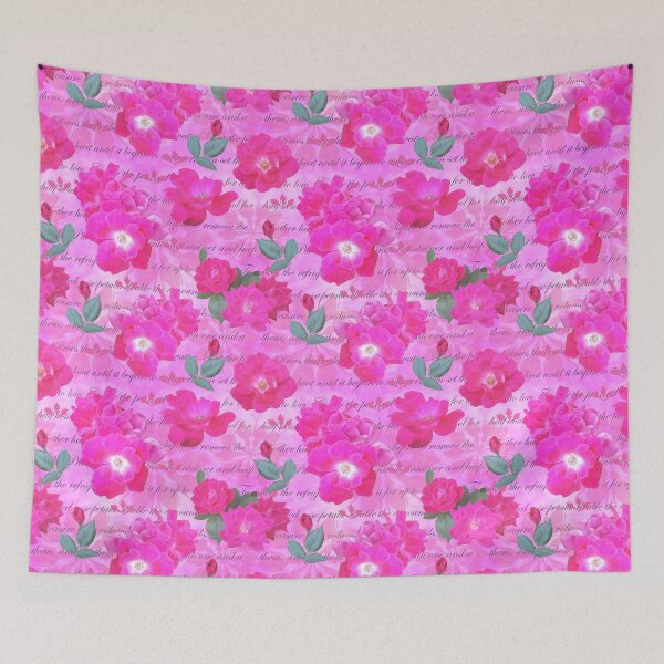 Item preview, Rose Water Recipe Pink Roses on Pink ff9aff designed and sold by Art in My Loft.