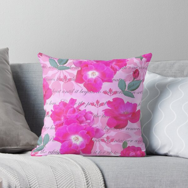 Item preview, Rose Water Recipe Pink Roses on Pink ffc9ff designed and sold by Art in My Loft.