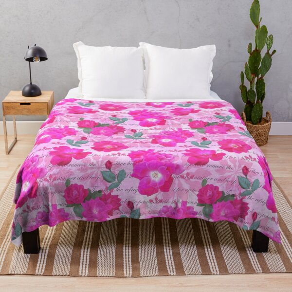 Item preview, Rose Water Recipe Pink Roses on Pink ffc9ff designed and sold by Art in My Loft.