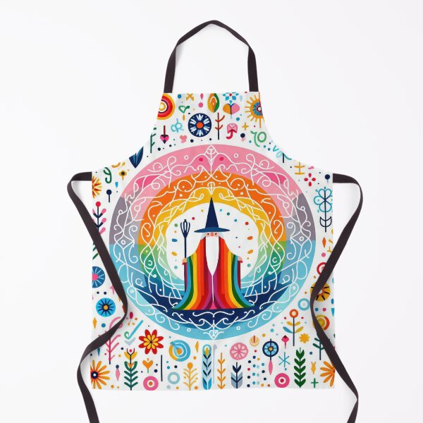 Item preview, Scandinavian Folk Art Wizard – Colourful Mystic and Floral Patterns by heidiannemorris designed and sold by FOLK ART FUSION by heidiannemorris.