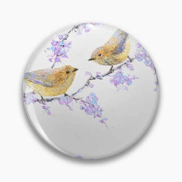 Item preview, Birds and Jacaranda branches designed and sold by MatsonArtDesign.