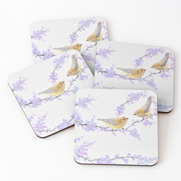 Item preview, Birds and Jacaranda branches designed and sold by MatsonArtDesign.