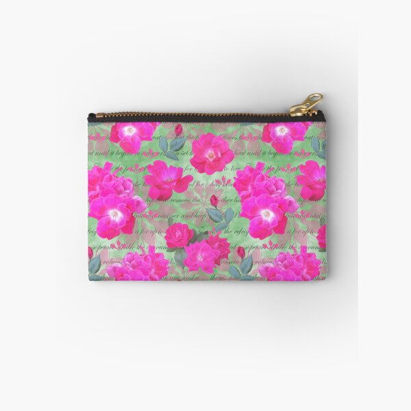 Item preview, Rose Water Recipe Pink Roses on Green 82c184 designed and sold by Art in My Loft.