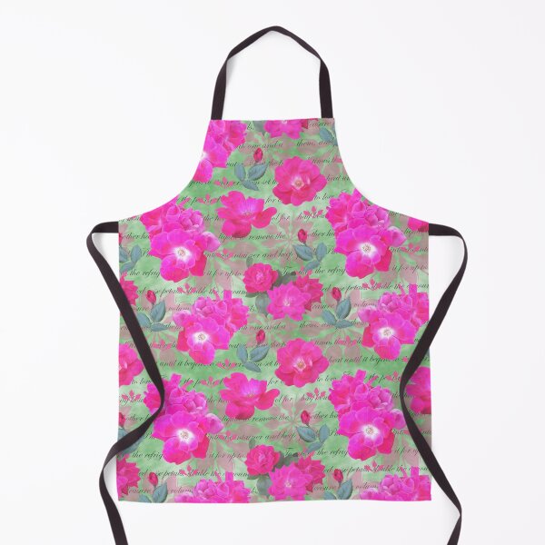 Item preview, Rose Water Recipe Pink Roses on Green 82c184 designed and sold by Art in My Loft.