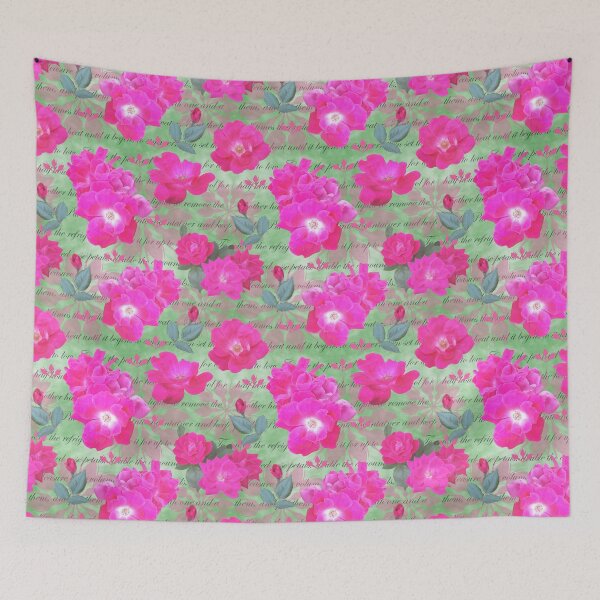 Item preview, Rose Water Recipe Pink Roses on Green 82c184 designed and sold by Art in My Loft.