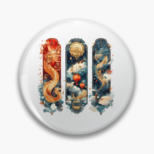 Item preview, Chinese Lunar Year 2025 Dragon Art – Festive Watercolor Ink Illustrations designed and sold by AnnDesignStudio.