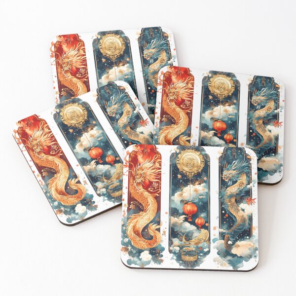 Item preview, Chinese Lunar Year 2025 Dragon Art – Festive Watercolor Ink Illustrations designed and sold by AnnDesignStudio.