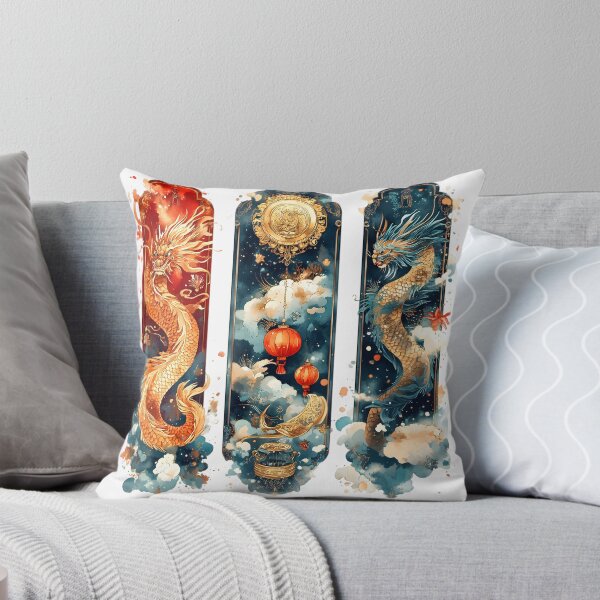 Item preview, Chinese Lunar Year 2025 Dragon Art – Festive Watercolor Ink Illustrations designed and sold by AnnDesignStudio.