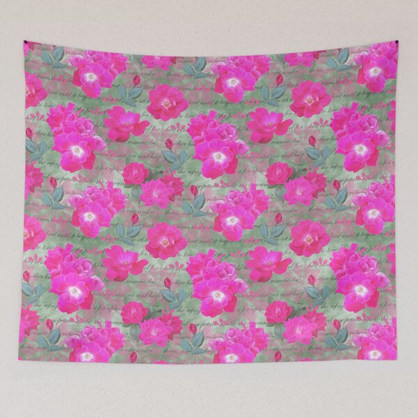 Item preview, Rose Water Recipe Pink Roses on Sage 9ab49a designed and sold by Art in My Loft.