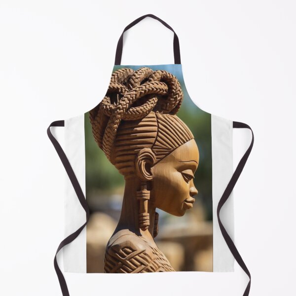 Artikelvorschau, Afrikanische Holzskulptur - Elegante Stammesfrauenschnitzerei entworfen und verkauft von Printandpick.