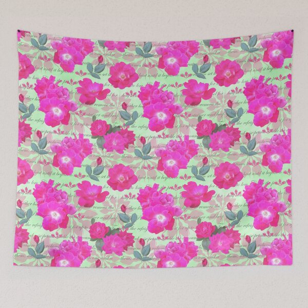 Item preview, Rose Water Recipe Pink Roses on Green beffbf designed and sold by Art in My Loft.
