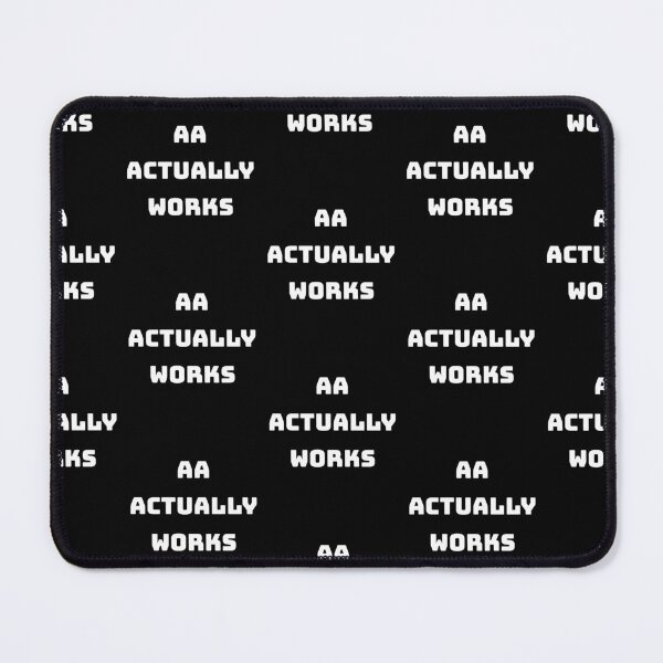 Item preview, AA actually works, Inspirational aa quote designed and sold by Merchattack.