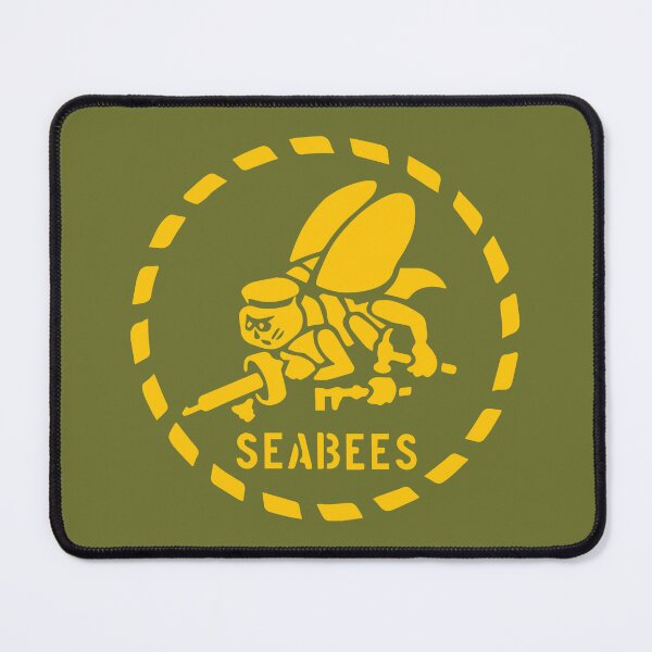 Item preview, Navy Seabee Stencil in Yellow designed and sold by NavySeabees.