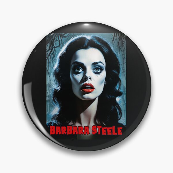 Item preview, 60s scream queen Barbara Steele designed and sold by MetalSatyrShop.
