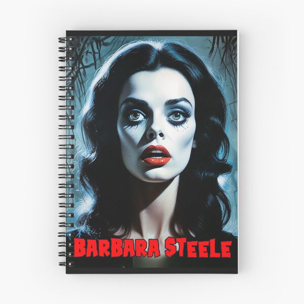 Item preview, 60s scream queen Barbara Steele designed and sold by MetalSatyrShop.
