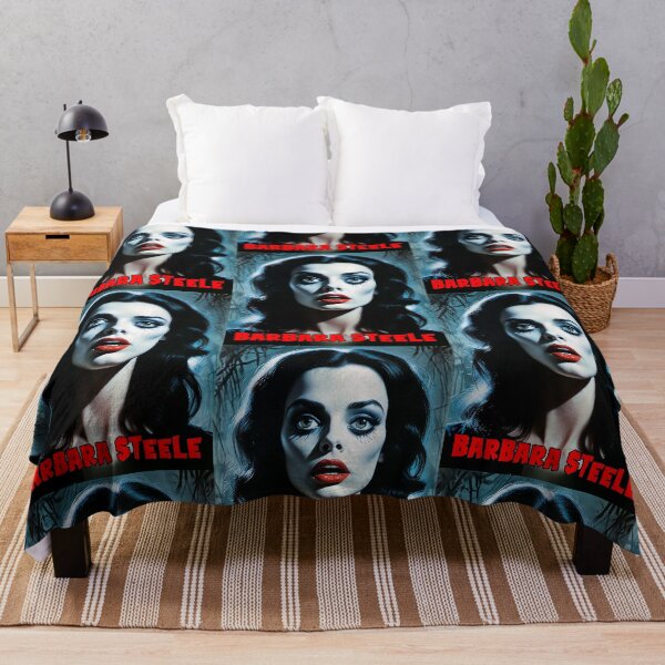 Item preview, 60s scream queen Barbara Steele designed and sold by MetalSatyrShop.