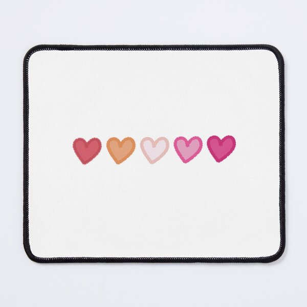 Item preview, Sapphic Pastel Flag Hearts designed and sold by Domiska.
