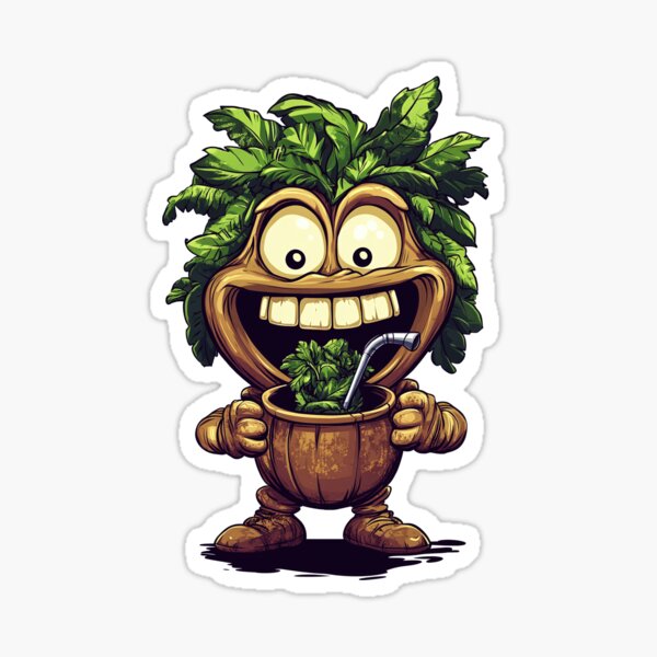 Vista previa del artículo con la obra «Divertido personaje de Yerba Mate: diseño de dibujos animados para amantes del té de hierbas», diseñado y vendido por flamini.