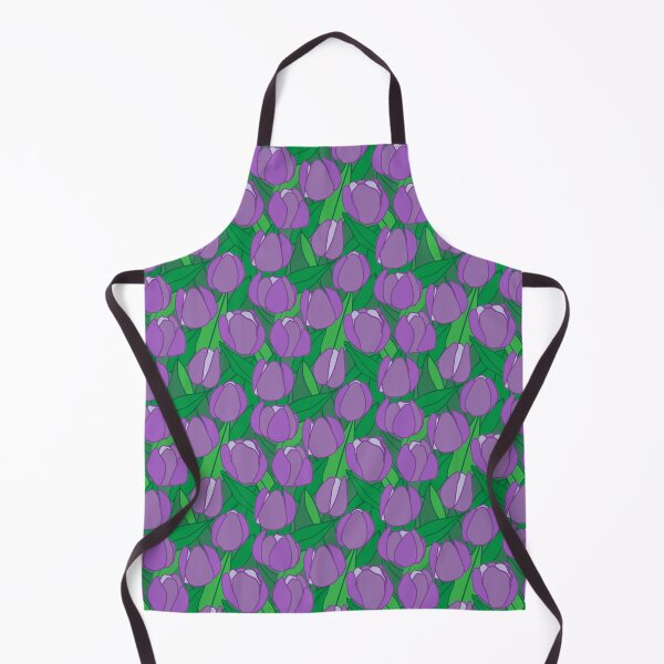 Item preview, Meadow of violet tulips designed and sold by RhoQA.