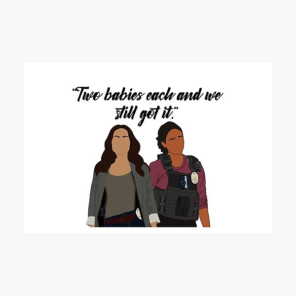 Item preview, Angela Lopez and Nyla Harper The Rookie designed and sold by mental-tvaddict.