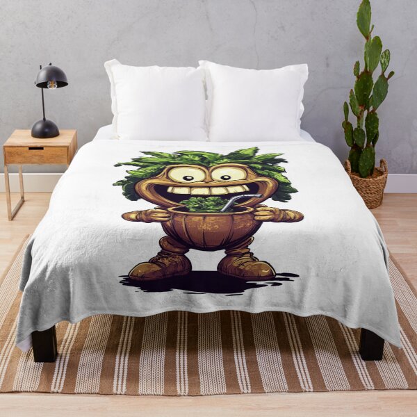 Item preview, Funny Yerba Mate Character – Herbal Tea Lover Cartoon Design designed and sold by flamini.