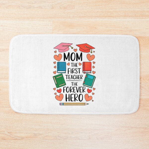Item preview, Mom: The First Teacher, The Forever Hero. designed and sold by elynne9.