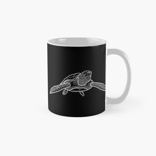 Artikelvorschau, Unechte Karettschildkröte Detail in Weiß entworfen und verkauft von RedFishyTee.