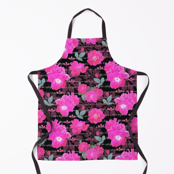 Item preview, Rose Water Recipe Pink Roses on Black designed and sold by Art in My Loft.