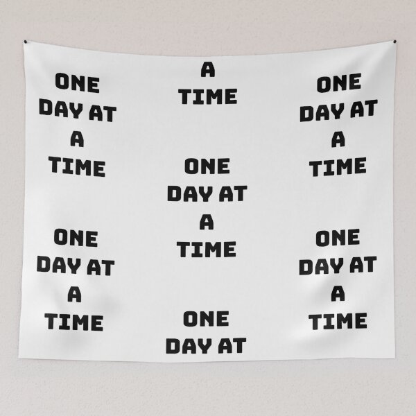 Item preview, One day at a time, Inspirational aa quote  designed and sold by Merchattack.