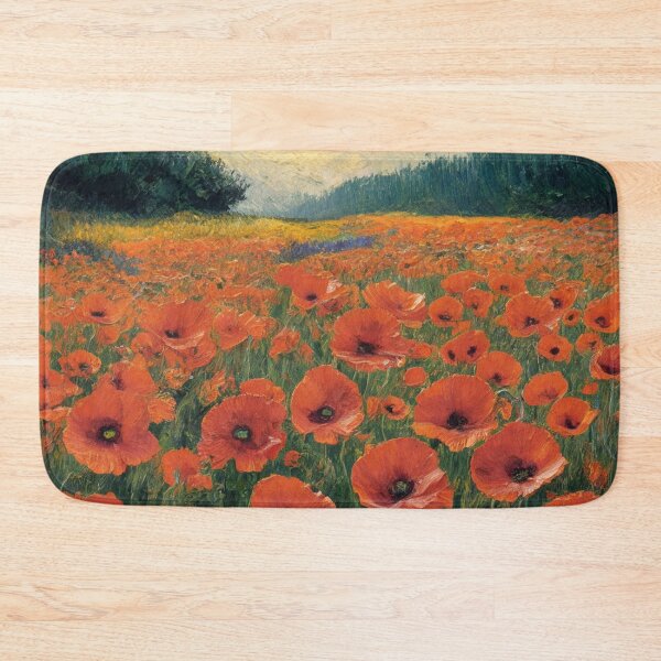 Item preview, Poppy field, oil paint. designed and sold by elegantpaterns.