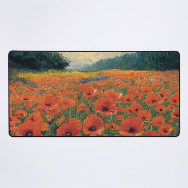 Item preview, Poppy field, oil paint. designed and sold by elegantpaterns.