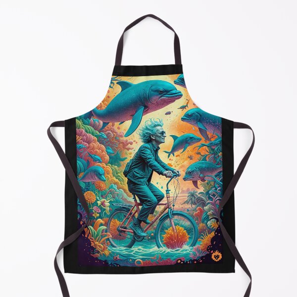 Item preview, Albert Hofmann riding a bike on a psychedelic trip while taking LSD designed and sold by GreenKingShop.