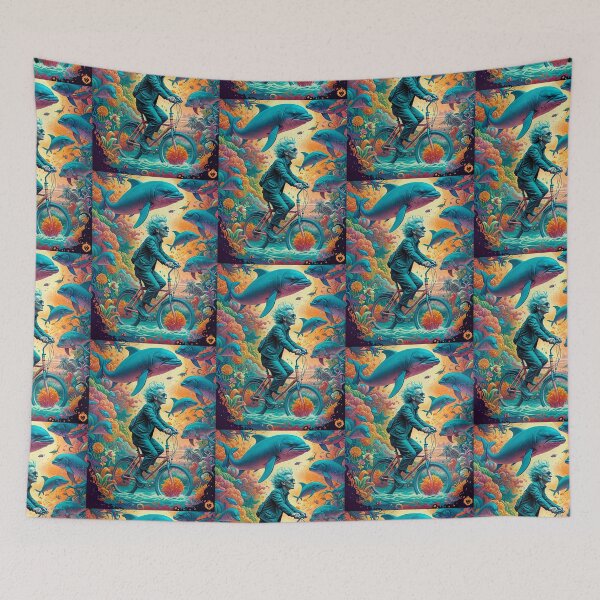 Item preview, Albert Hofmann riding a bike on a psychedelic trip while taking LSD designed and sold by GreenKingShop.