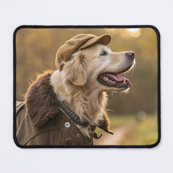 Item preview, Golden Retriever Dog Broad Smile Coat Furry Trim designed and sold by NuttyAnimals.
