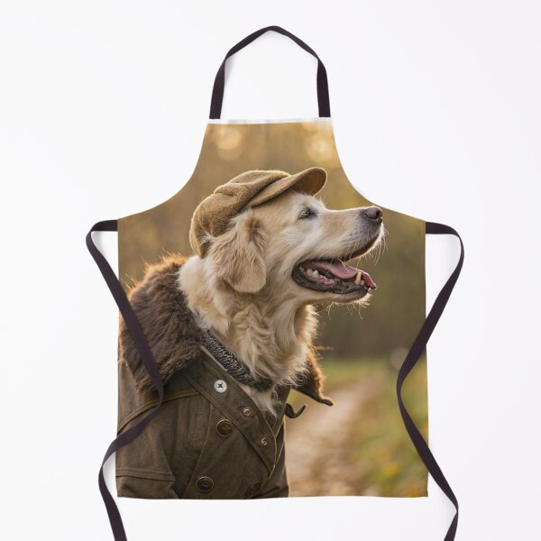 Item preview, Golden Retriever Dog Broad Smile Coat Furry Trim designed and sold by NuttyAnimals.