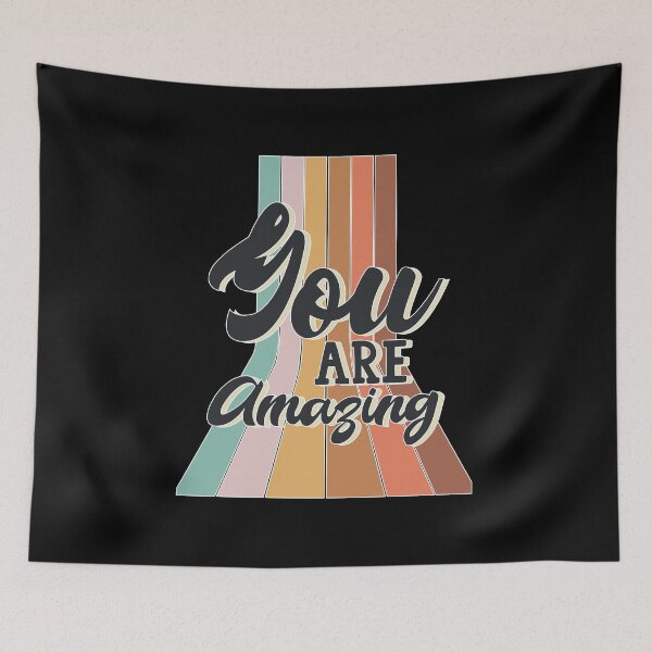 Item preview, Retro You Are Amazing Positive Message Motivational Teacher designed and sold by MadrigueraSM-.