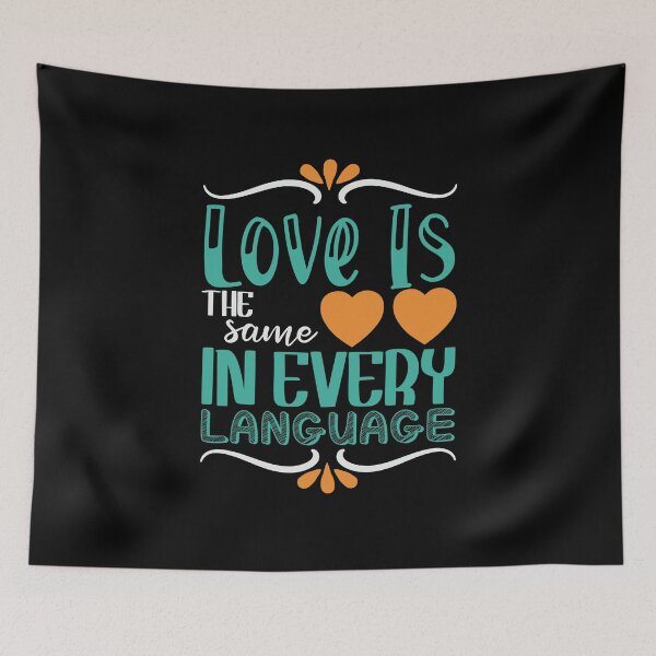 Item preview, Cute Love Is The Same In Every Language ESL Teacher Women designed and sold by MadrigueraSM-.