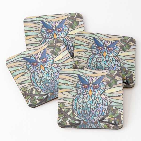 Item preview, Night owl stained glass mosaic designed and sold by suespaintroom.