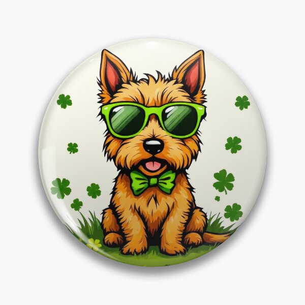 Item preview, St. Patrick’s Day Cairn Terrier designed and sold by SteadyRolling.