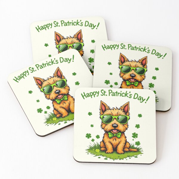 Item preview, St. Patrick’s Day Cairn Terrier designed and sold by SteadyRolling.