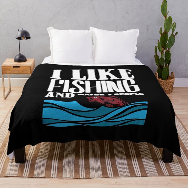 Item preview, Funny I Like Fishing And Maybe 3 People Retirement Plan Fish designed and sold by MadrigueraSM-.