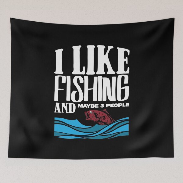 Item preview, Funny I Like Fishing And Maybe 3 People Retirement Plan Fish designed and sold by MadrigueraSM-.