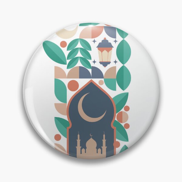 Item preview, Fresh Ramadan Crescent Cubism-Inspired Pattern,  Ramadan Kareem, Ramadan Mubarak, Iftar and Suhour Ramadan Gathering designed and sold by UPPrints.