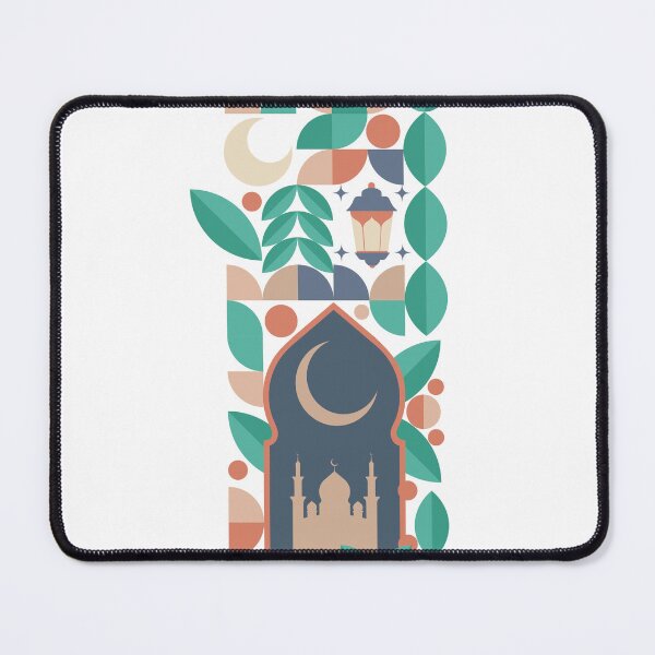 Item preview, Fresh Ramadan Crescent Cubism-Inspired Pattern, Ramadan Kareem, Ramadan Mubarak, Iftar and Suhour Ramadan Gathering designed and sold by UPPrints.