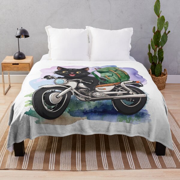 Item preview, Adventure Black Cat: Motorcycle Explorer on the Road designed and sold by ChenEngEng.