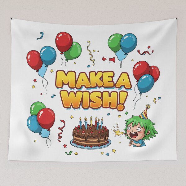 Item preview, Make a Wish! – Fun Birthday Celebration designed and sold by moba--mania.